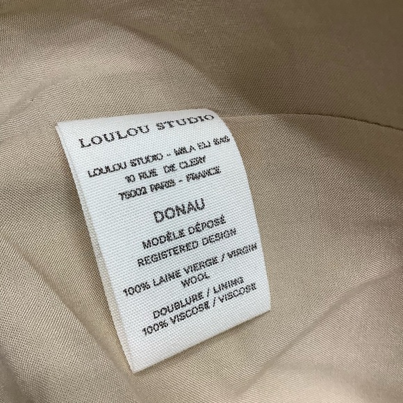 LouLou Studio Stone Donau Double-Breasted Blazer 100% Wool - Picture 10 of 11